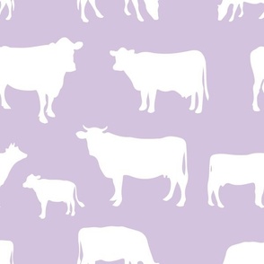 cow pastel lilac