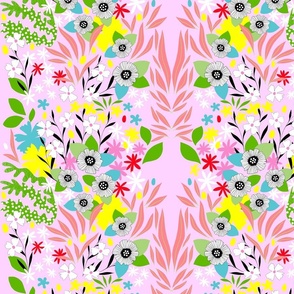 SMALL - Maximalist Folk Floral 1. Bright Easter