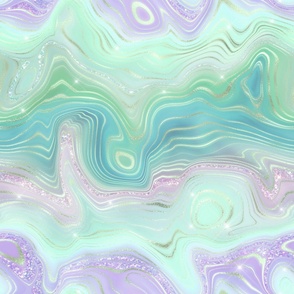 purple and green swirls 