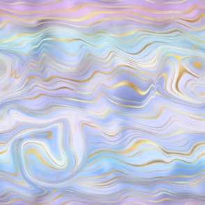 blue gold swirls