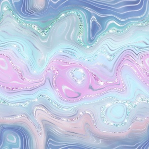 glitter swirls blue pink