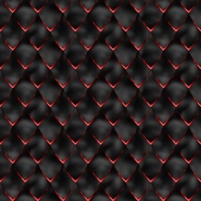 dragon scale black and red