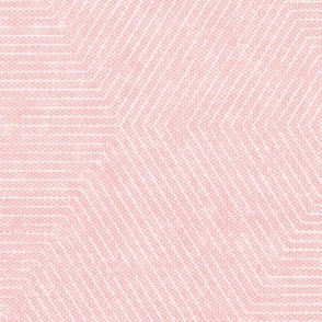 Juniper hexagons - stripes- pink - LAD22