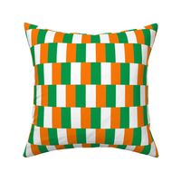 geometrically assembled flag of ireland – sports fan fabric | small
