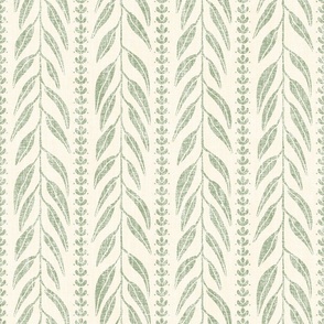 Weeping Willow, Large, Cream and Fern green 