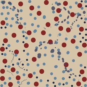 Beige-Navy-Red-Multiple-Artistic-Dots-(8-inch)