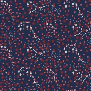 Flag-Red-White-Blue-Multiple-Artistic-Dots-(4-inch)