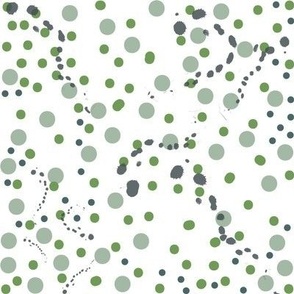 White-Quiet-Green-Multiple-Artistic-Dots-(8-inch)