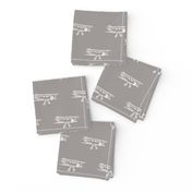 Biplanes in Taupe Gray for Wallpaper & Home Decor