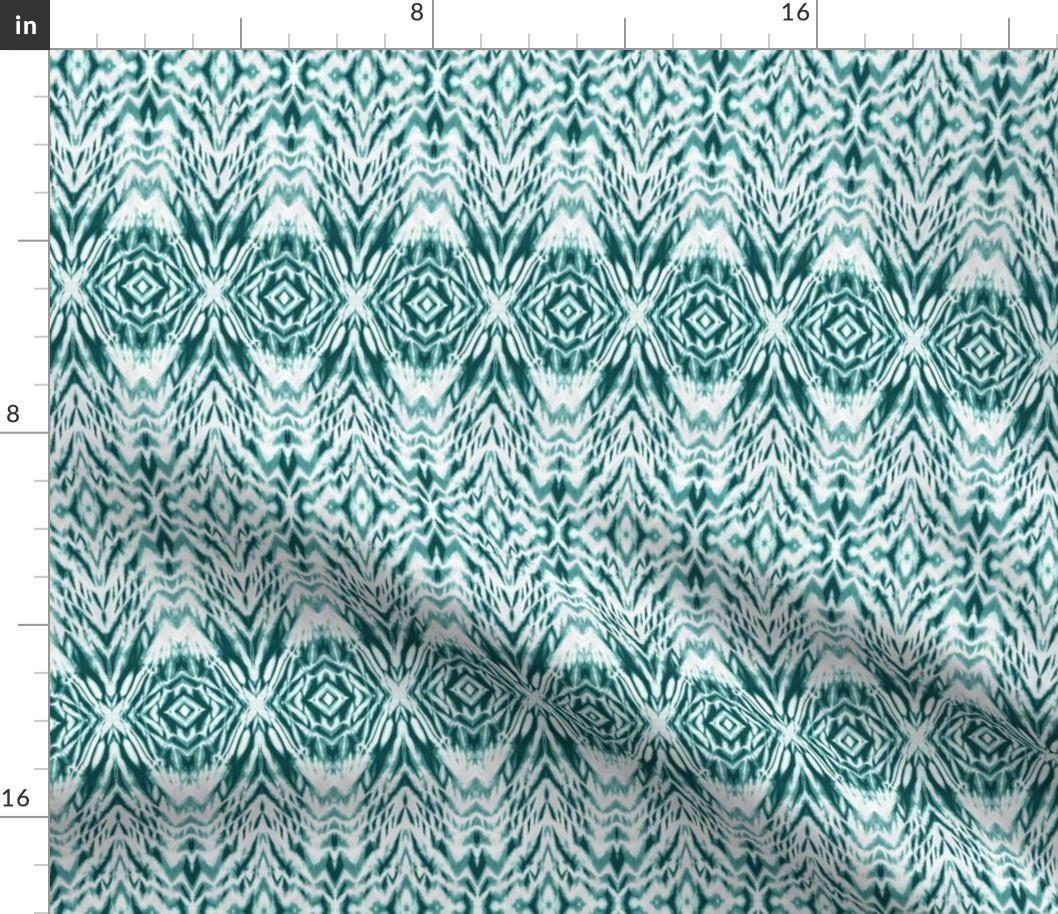 Shibori Zebra in Teal, Day 5