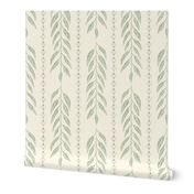 Willow, Sweetheart stripe Fern on Cream 