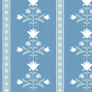10.5 Blue Reveresed Custom Katie Tulip Indienne Stripe  copy