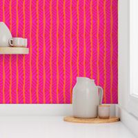 Hot Pink, Orange, and Red Wiggle Tribal Stripes | Bright