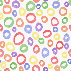 Rainbow Watercolor Circles [large]