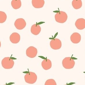 minimal peach doodles