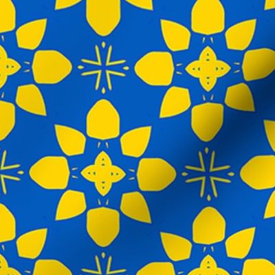  Blue and Yellow For Peace Pattern | Small Scale