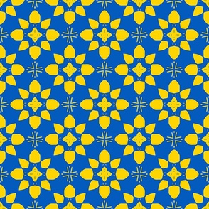  Blue and Yellow For Peace Pattern | Small Scale