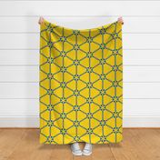  Blue and Yellow For Peace Geometrical Pattern | Large Scale