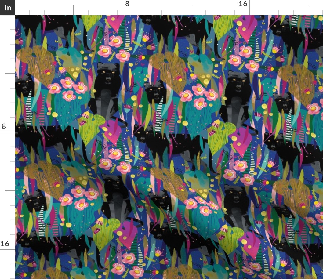 Lithgow Panther fabric large