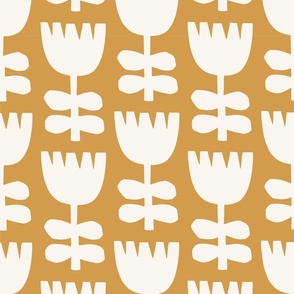 Scandi Floral Jumbo | Ochre