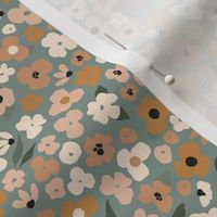 Ditsy Floral - Dusty Blue