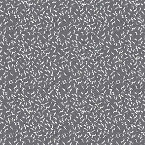 White memphis style waves on gray background