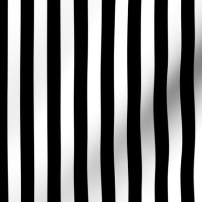 black and white stripes