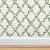 Erin Leafy Trellis Green on White copy