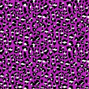 Cheetah Leopard Print purple white