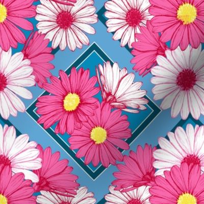 Daisy pattern pink