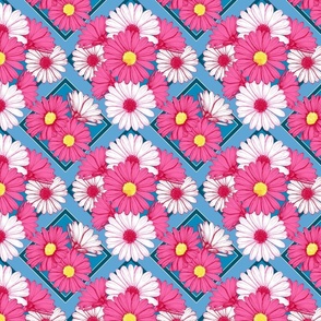 Daisy pattern pink