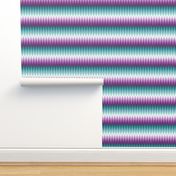 Ombre zig zags plum + teal