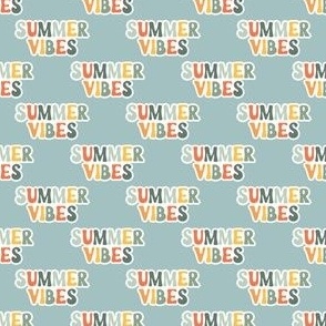 Summer Vibes - multi on blue - LAD22