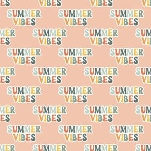 Summer Vibes - multi on pink - LAD22