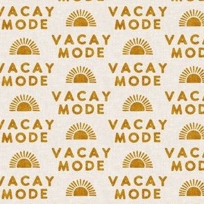 Vacay Mode - sunshine -  gold/cream - LAD22