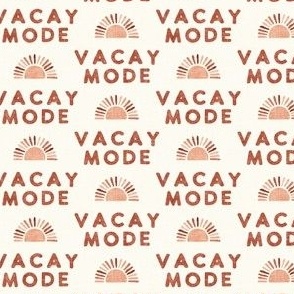 Vacay Mode - sunshine - multi terracotta  - LAD22