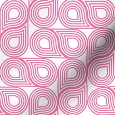 Preppy Pink Yarn Geometric. large scale