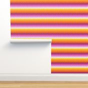 Ombre zig zag orange + pink