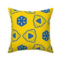  Blue and Yellow For Peace Pattern | Large Scale