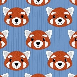 red panda faces - medium scale