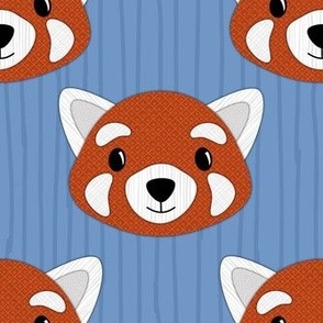 red panda faces - large scale