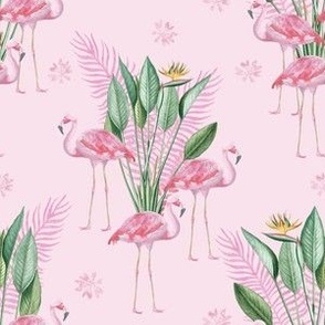 Flamingo tropical - Pink