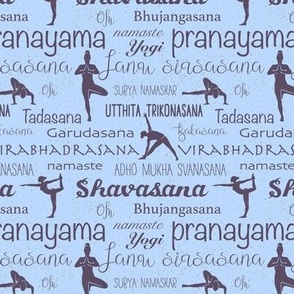 Sanskrit Yoga poses words, namaste