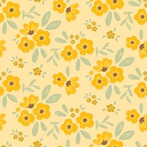 Yellow Modern Florals