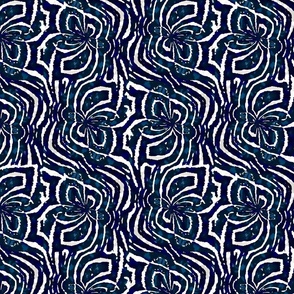 Indigo Blue Ocean Ripples - small scale