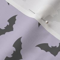 (M Scale) Boho Bats and Moons Halloween on Light Purple