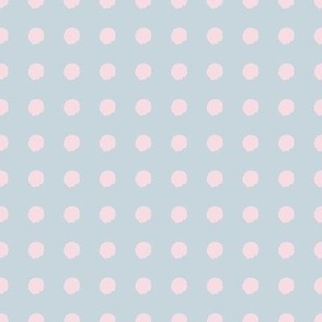 Imperfect Polka Dots Pink Grey Blue