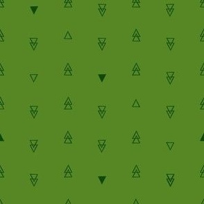 Tribal Triangles - Green