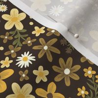 yellow and gold ditsy floral