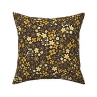 yellow and gold ditsy floral